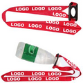 Custom Polyester Lanyard with Rectangle Bottle Holder, 3/4"W x 36"L